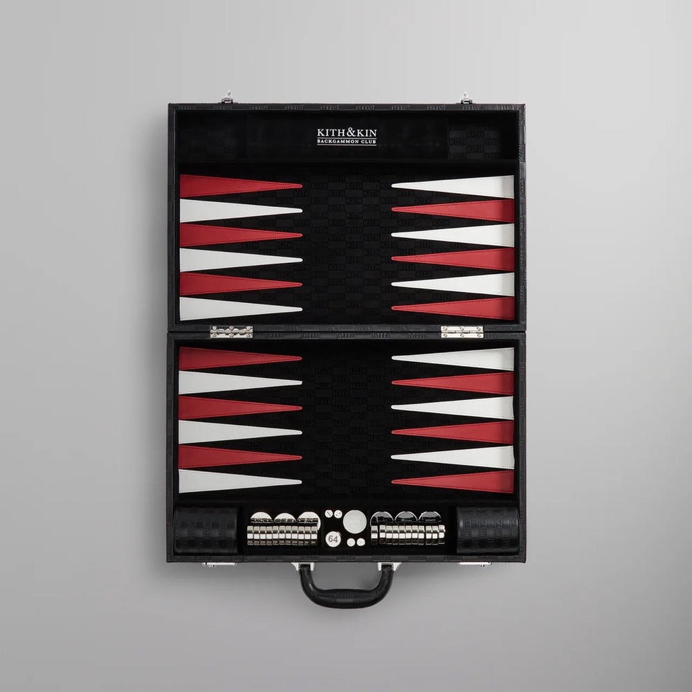 KITH Black and Red Backgammon Set